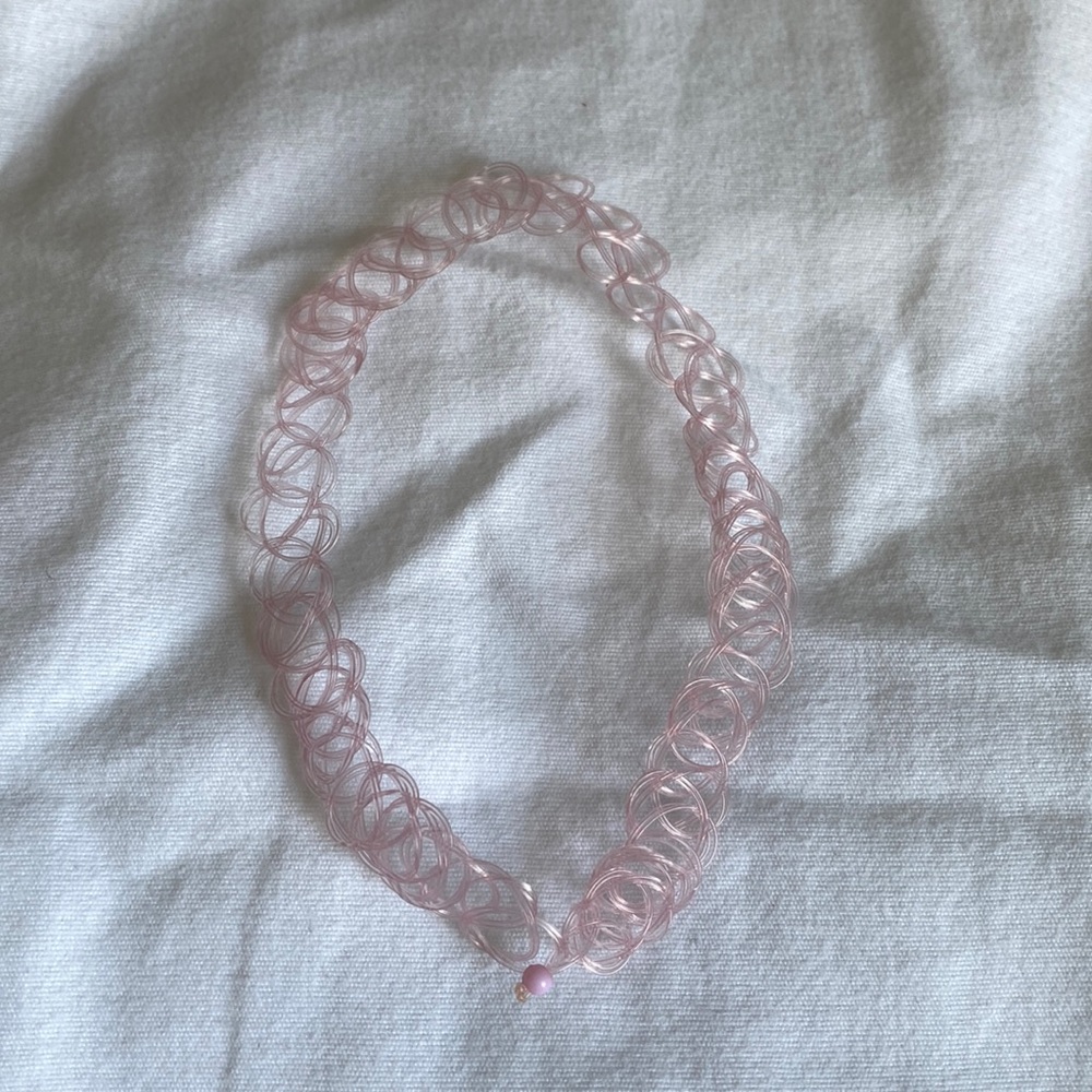 PINK TATTOO CHOKER
